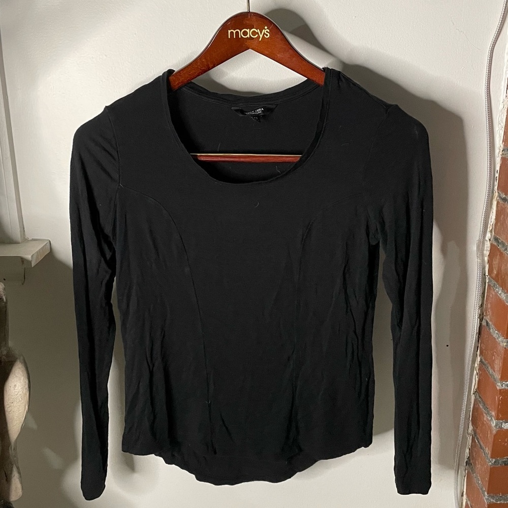 Vera Wang Black Super Soft Long Sleeve